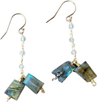 A Blonde and Her Bag La Jolla Earring in Labradorite