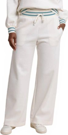 Southern Tide Womens Cosette Luxe Wide Leg Lounge Pant In Sand White
