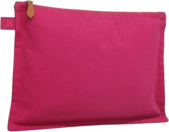 Herm&egrave;s Pre-owned Clutches, female, Pink, Size: ONE SIZE Pre-owned Pouch