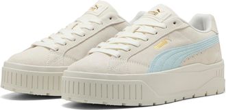 Puma Sneaker PUMA KARMEN II, Damen, Gr. 37,5, warm wei&szlig;, fresh water, Leder, Schuhe Sneaker