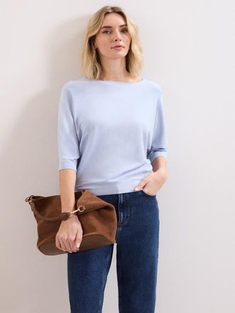 Phase Eight Cristine Batwing Boat-Neck Knit Jumper in Blue at Nordstrom, Size X-Small