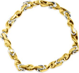 Pompeii3 Mens Byzantine Twisted Link 14k Gold (38gram) or Platinum (61gram) 6mm Bracelet 8.5