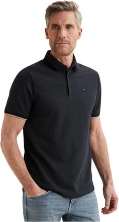 Vanguard Heren, Tops, Blauw, Maat: L Piqu&eacute;