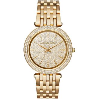 Michael Kors Womens MK3398 Ladies Gold Darci Watch Stainless Steel - One Size