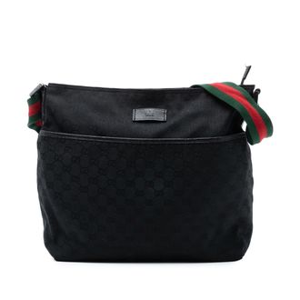 Gucci Tweedehands Gg Canvas Web Schoudertas