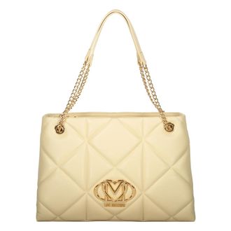 Love Moschino Shoulder Bags, female, Beige, Size: ONE SIZE Quilted Shoulder Bag