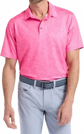 Robert Graham Orsett Short Sleeve Polo In Pink
