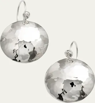 Ippolita Disc Earrings in Sterling SIlver with Diamonds