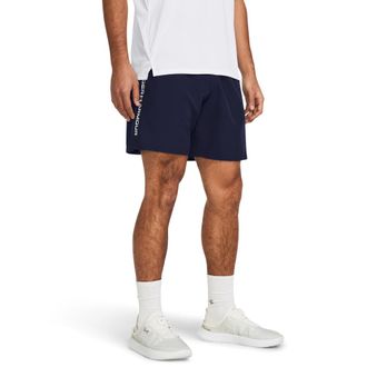 Under Armour Shorts UNDER ARMOUR UA TECH WOVEN WORDMARK SHORT, Herren, Gr. XXL, N-Gr, blau (midnight nav), Stoff, Obermaterial: 100% Polyester, Hosen Shorts, f&uuml;r v