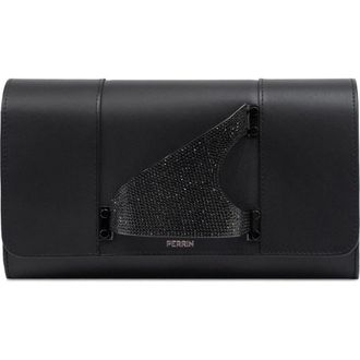 Perrin Paris LEiffel Swarovski Strass Clutch in Black at Nordstrom