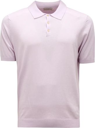 Ballantyne Lila Gebreide Trui Glicine Stijl - Heren - Polos - Paars - M - Wol - Tops
