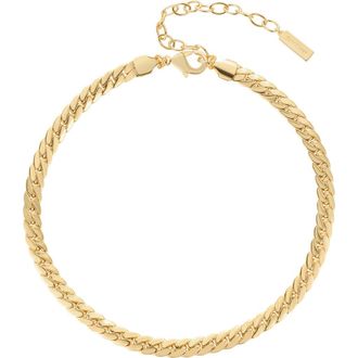 st. Moran Flat Curb Chain Necklace in Gold at Nordstrom