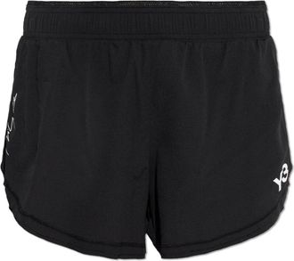 Yohji Yamamoto Shorts met vintage-effect - Dames - Bermuda - Zwart - XS - Korte Broeken