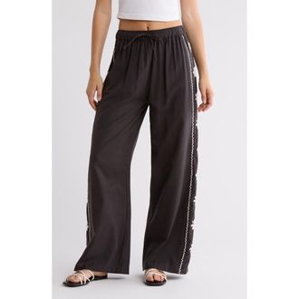Billabong Days End Cotton Blend Drawstring Pants in Black Sands at Nordstrom Rack, Size X-Large
