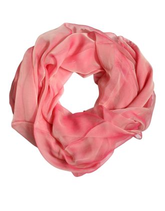 Dolce & Gabbana Womens Silk Rectangle Shawl Pink