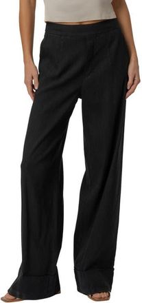 Kut from the Kloth Meg High Waist Ankle Wide Leg Pants in Black at Nordstrom, Size X-Small