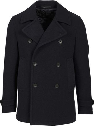 Tagliatore Jassen, Heren, Blauw, L, Wol, Monaco Jacket