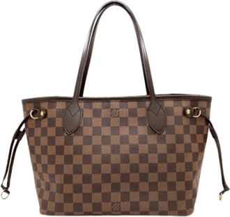 Louis Vuitton Pre-owned Damier Ebene Tote Bag - Dames - Vintage Shopper - Bruin - ONE Size - Vintage