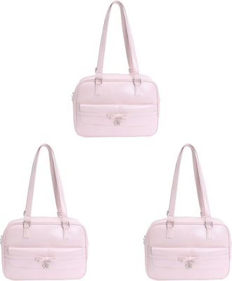 Generic Fashion PU Leather Shoulder Bag for Women Solid Color Underarm Tote Bag for Daily Use and Special Occasions