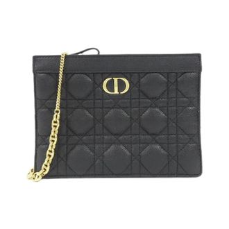 Dior Pre-owned Caro Calf Shoulder Bag - Dames - Pre-owned - Zwart - Maat: ONE Size Leer