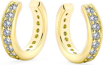 Bling Jewelry Crystal Ear Cuffs in Gold at Nordstrom Rack