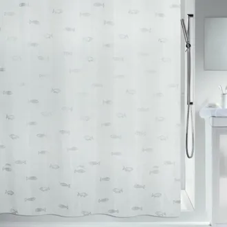Spirella Spirella - Cortina De Ducha Poli&eacute;ster Kos 180x200cm Plata