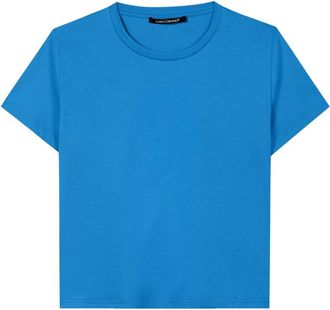 Luisa Cerano T-Shirt 0235 - Dames - T-shirts - Blauw - S - Katoen - Tops