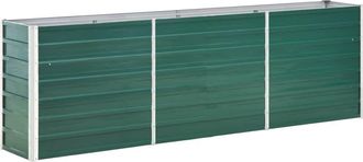 vidaXL Vidaxl - Arriate De Jard&iacute;n De Acero Galvanizado Verde 240x40x77 Cm