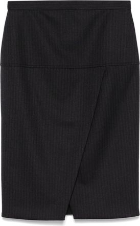 Fendi Rok met krijtstreep - Zwart