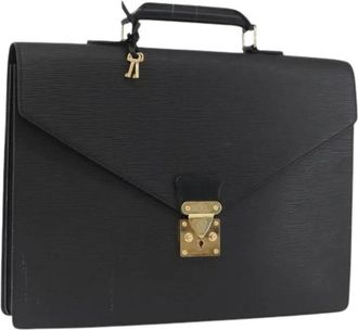 Louis Vuitton Pre-owned Handbags, female, Black, Size: ONE SIZE Pre-owned Briefcase
