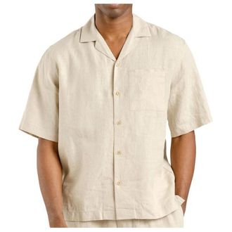 Dedicated Shirt Marstrand Linen Hemd f&uuml;r Herren | beige