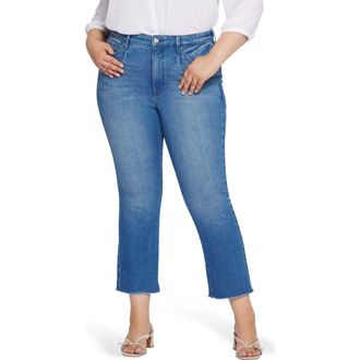 NYDJ High Waist Fray Hem Crop Slim Bootcut Jeans in Heartland at Nordstrom Rack, Size 20W