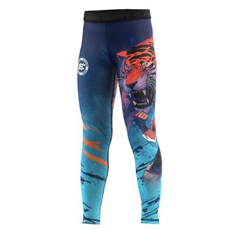 OEM Leggings Deportivos Azules Tiger 116 Para Ni&ntilde;os
