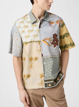 Paul Smith Mens Flowers and palm trees shirt