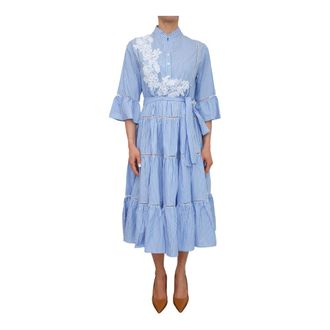 Ermanno Scervino Shirt Dresses, female, Blue, Size: XS Firenze Dress
