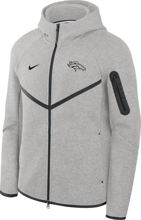 Nike Denver Broncos Top Billing Tech Fleece Windrunner Nike Mens NFL Full-Zip Hooded Jacket in Grey | 05L4086N8W-R3D