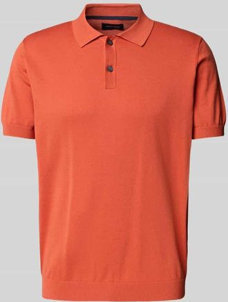 Christian Berg Poloshirt mit Label-Detail in Kupfer, Größe XXL