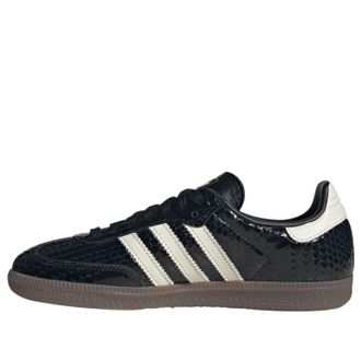 adidas (WMNS) adidas Samba Patent Snakeskin Black Off White IH9015