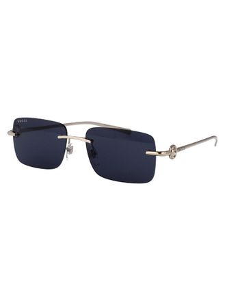 Gucci Mens Sunglasses Gg1703s Silver-Blue Metal Silver-Silver-Blue Silver/silver/blue