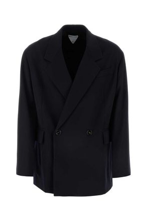 スーツ BOTTEGA VENETA Women Jackets 729273V19M0 1000 black Bottega Veneta Structured Double Melange Jacket in Black | FWRD