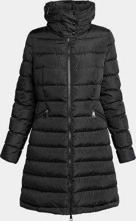 Moncler Hirma Hooded Long Down Jacket