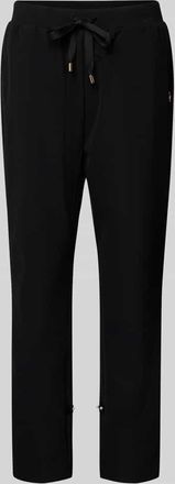 Liu Jo Stoffhose mit elastischem Bund in Black, Größe XXL