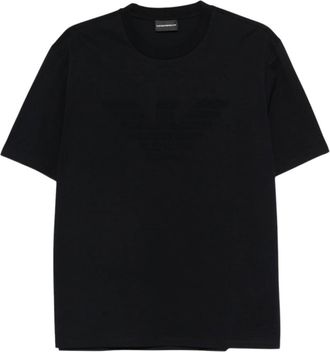 Emporio Armani Black Logo Crew Neck T-Shirt
