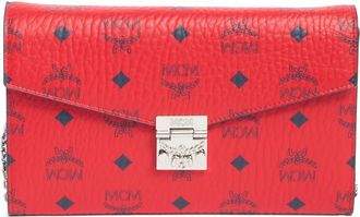 MCM Tracy Visetos Wallet on a Chain in Candy Red at Nordstrom Rack