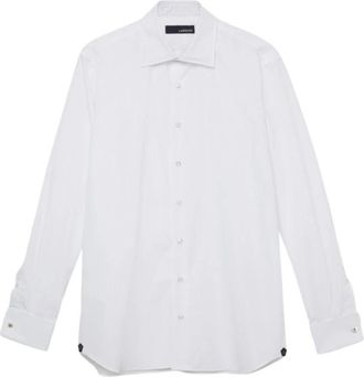 Lardini Polso Gemelli - Heren - Zakelijke Overhemden - Wit - 2XL - Overhemden