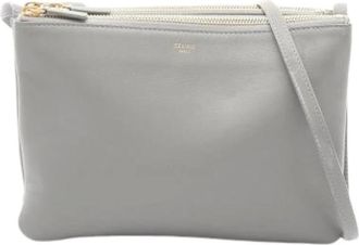 Celine Pre-owned Cross Body Bags, female, Gray, Size: ONE SIZE Pre-owned Vintage Handbag
