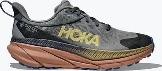Hoka One One Mens Challenger 7 Gtx Waterproof Trail Running Shoe In Asteroid/maple