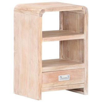 vidaXL Mesita De Noche De Madera Maciza De Acacia 40x30x60 Cm Vidaxl