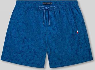Tommy Hilfiger Regular Fit Badehose mit Logo Print in Dunkelblau, Gr&ouml;&szlig;e XXL