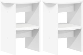 vidaXL Armario Auxiliar 2 Uds. &Oslash;40 X 50 Cm Madera De Ingenier&iacute;a Vidaxl